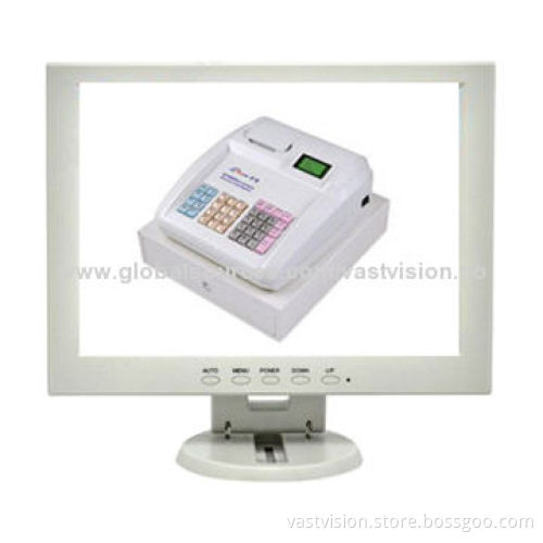12-inch POS Touch Monitor with VGA/AV/HDMI/BNC Optional, 800 x 600 Pixels Resolution